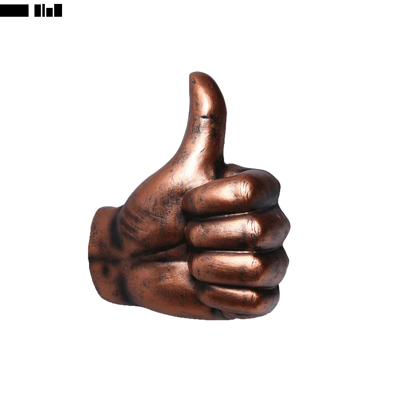 

3 Pcs/set Gesture Pendant Bar Room Decor Hanging Ornaments Resin Statuette American Vintage Home Decor Background Showpiece