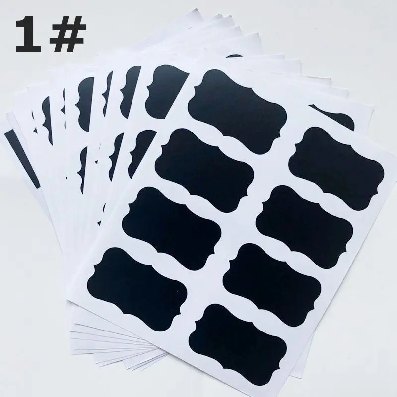 8 листов 64 шт. в наборе меловая доска для доски наклейки рукоделия кухонные банки