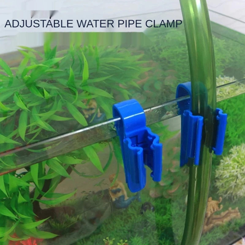 

Aquarium Fish Tank Mounting Clip Water Pipe Hose Holder Multifunction Plastic Adjustable Water Tube Clamp Accessories