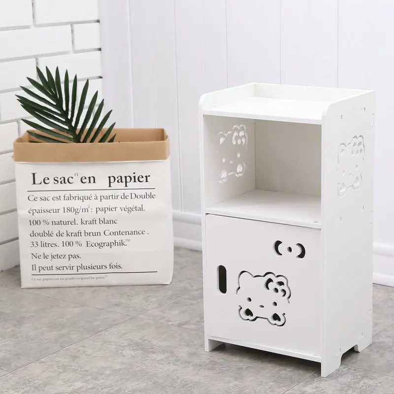 

European-Style Simple Bedside Table Table Simple Modern Bedside Cabinet Storage Cabinet White Small Cabinet Dormitory Bedroom