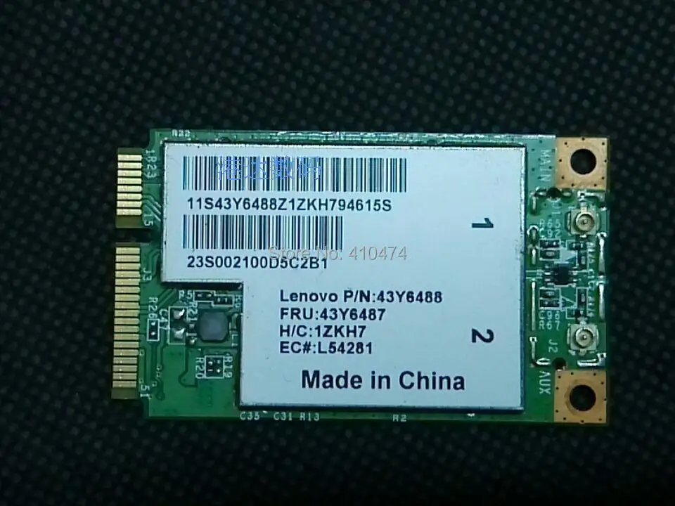 

Беспроводная карта SSEA BroadCom BCM4312, BCM94312MCG MINI PCI-E 802.11b/g, для Lenovo 3000, N500, G530, s9, s10e, FRU 43y6487