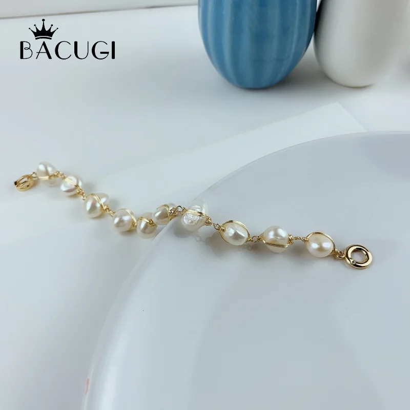 Натуральная свежая вода фотоэлемент подарок для женщин регулируемые браслеты и