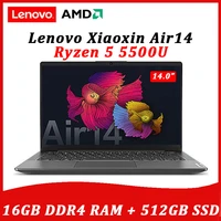 lenovo air 14 laptop 2021 amd r5 5500u ddr4 16gb ram 512gb ssd 14 inch fhd ips screen notebook ordinateurs portable laptops