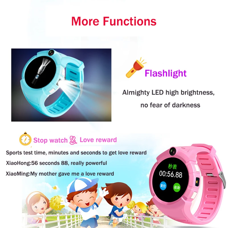 Q360 сенсорный экран Детские Смарт Часы камера GPS + WiFi местоположение ребенка smartwatch
