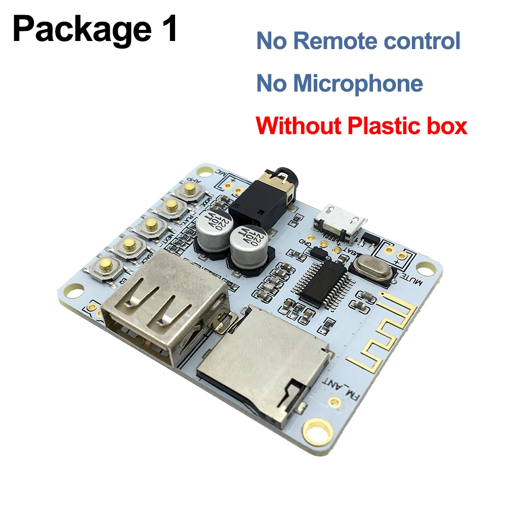 Плата bluetooth аудиоприемника со слотом для USB tf карты декодирование