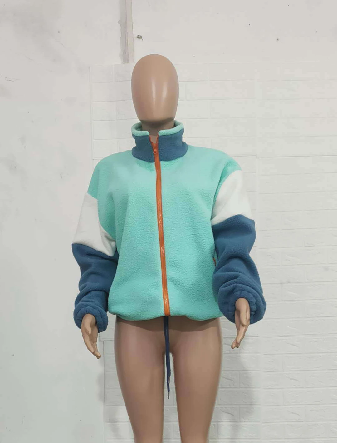 

Autumn Winter Fleece Coat Women Casual Loose Patchwork Coats Female Thick Warm Stand Collar Jacket Fashion Overcoat Abrigo Mujer