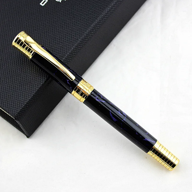 Высокое качество авторучка Металлический Золотой зажим роскошный бренд ручки