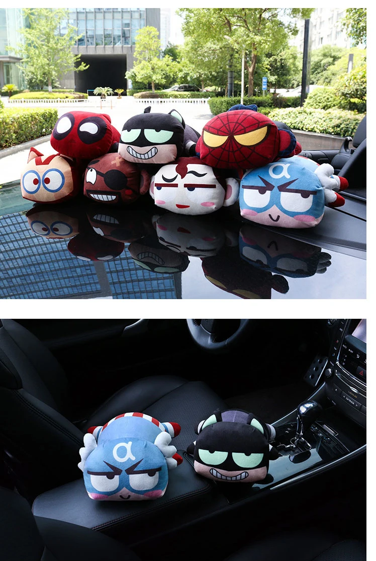 Car Air Freshener Bamboo Charcoal Bag Spiderman Super Hero Activated Carbon Odor Auto Decoration Ornaments Car Accessories