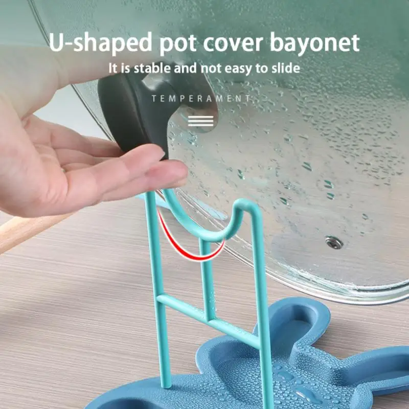 

1 Pcs Pot Lid Holder Pot Lid Organiser For Pan Pot Cover Rack Kitchen Organizer Plastic Kitchen Storage Rack Stand Containers