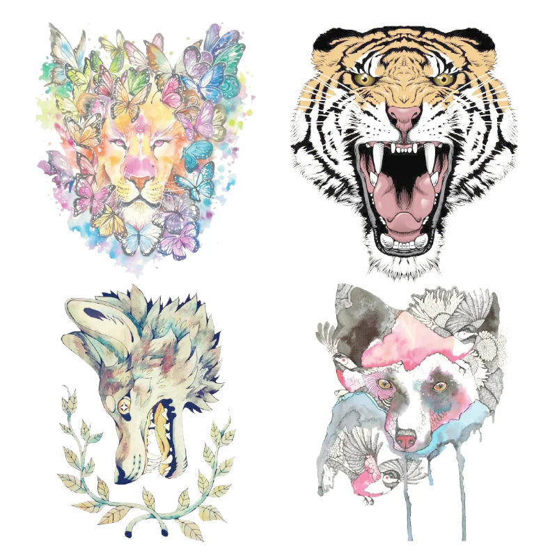 Водные Наклейки ZOTOONE с животными для железной переводной одежды аксессуары