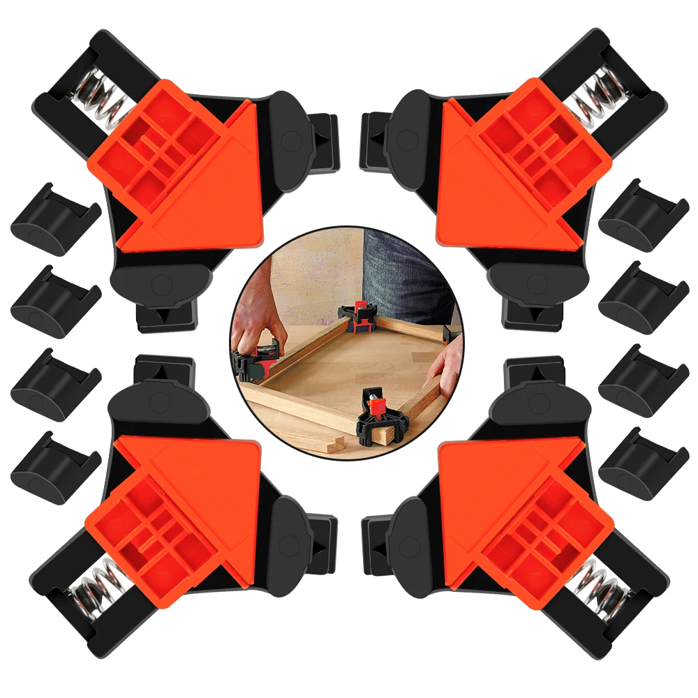 4 шт. 90 ° градусов правый угол зажим многофункциональная Деревообработка Зажимы