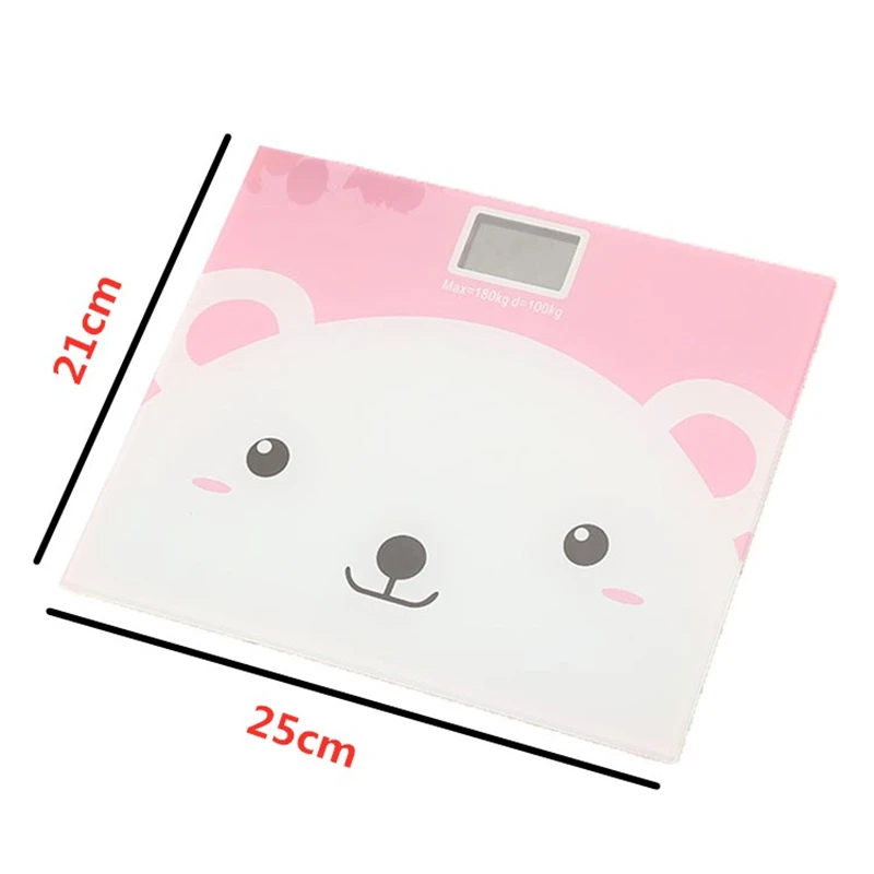 Bathroom Body Weight Scale Human Health Mini Digital Glass LCD Display Sensor For loss Tool 180KG/50G | Дом и сад