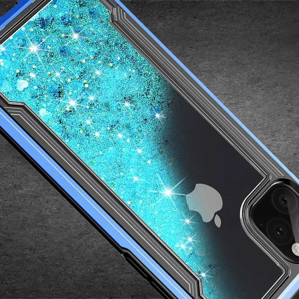 Роскошный блестящий жидкий зыбучий песочный чехол для телефона iPhone 11 Pro XS Max XR X