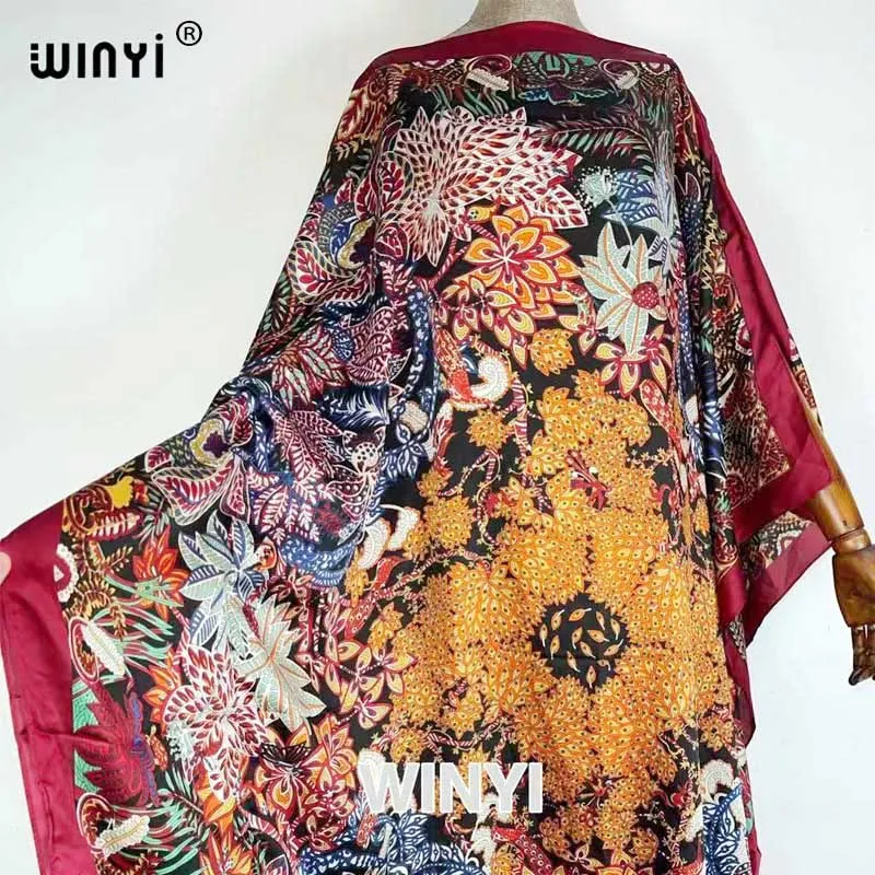 Jurken zomer 2021 dames Boho Maxi Floral Summer long Sleeve robe foulard Holiday Beach  Sundress Party evening sexy long Dress