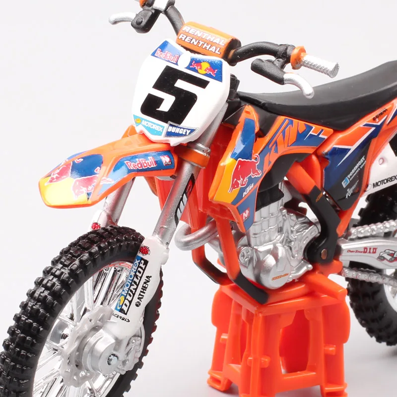 1:18 весы мини Bburago KTM 450 SX-F SXF № 5 Райан данжи redbull гонки moto крест enduro moto rcycle литья под давлением модель moto грязи игрушечный мотоцикл для детей коллекции