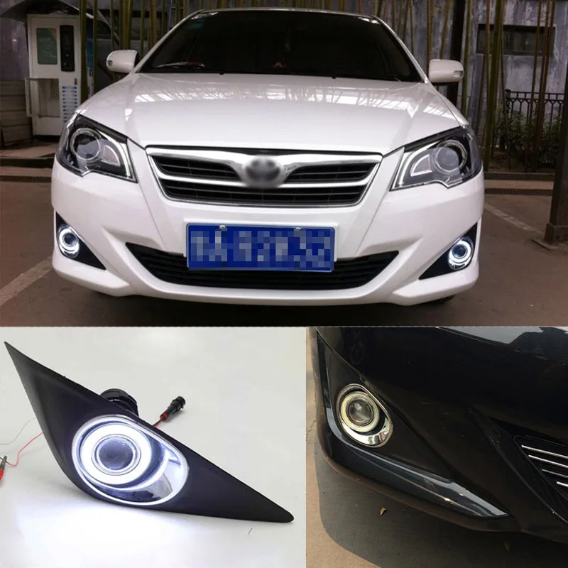 

Superb LED Bulbs COB Fog Lights Source Angel Eye Bumper Cover For Toyota Corolla EX 2013
