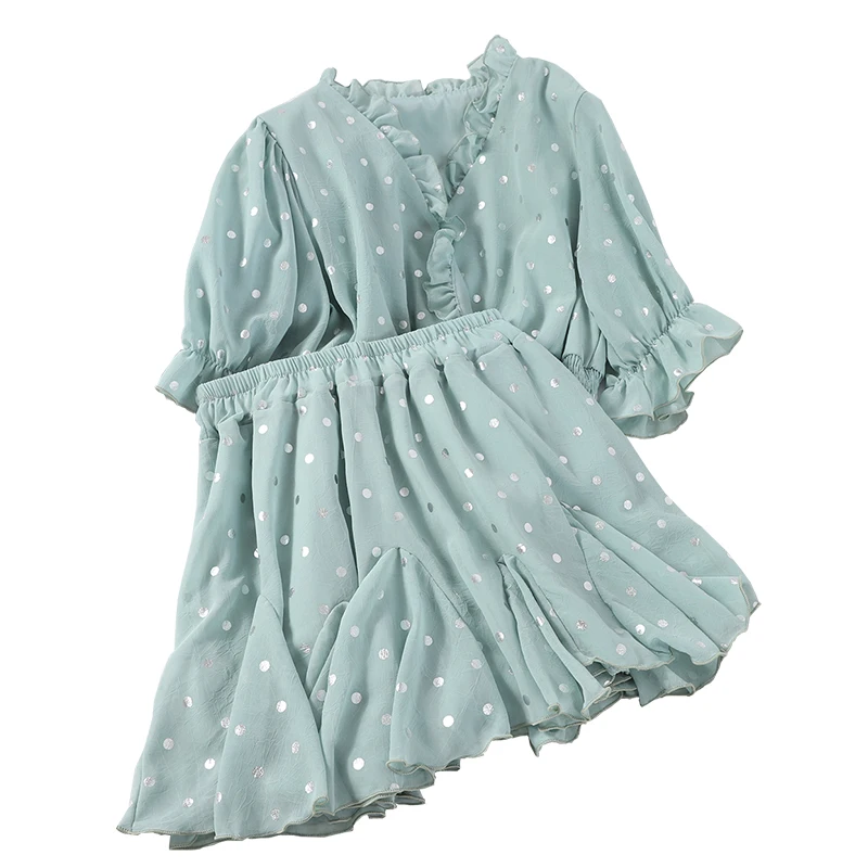 Женский комплект из двух предметов ftaylor Свободный Топ с рукавом три четверти +