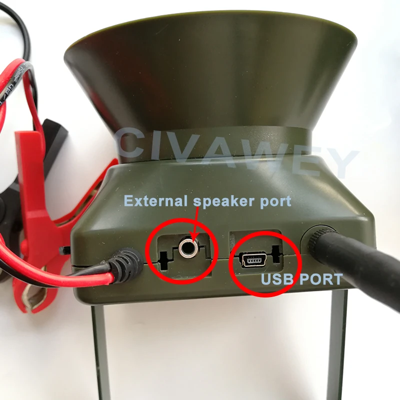 2x60 Вт громкоговоритель Электрический Гусь ворона утка звонящий диких животных