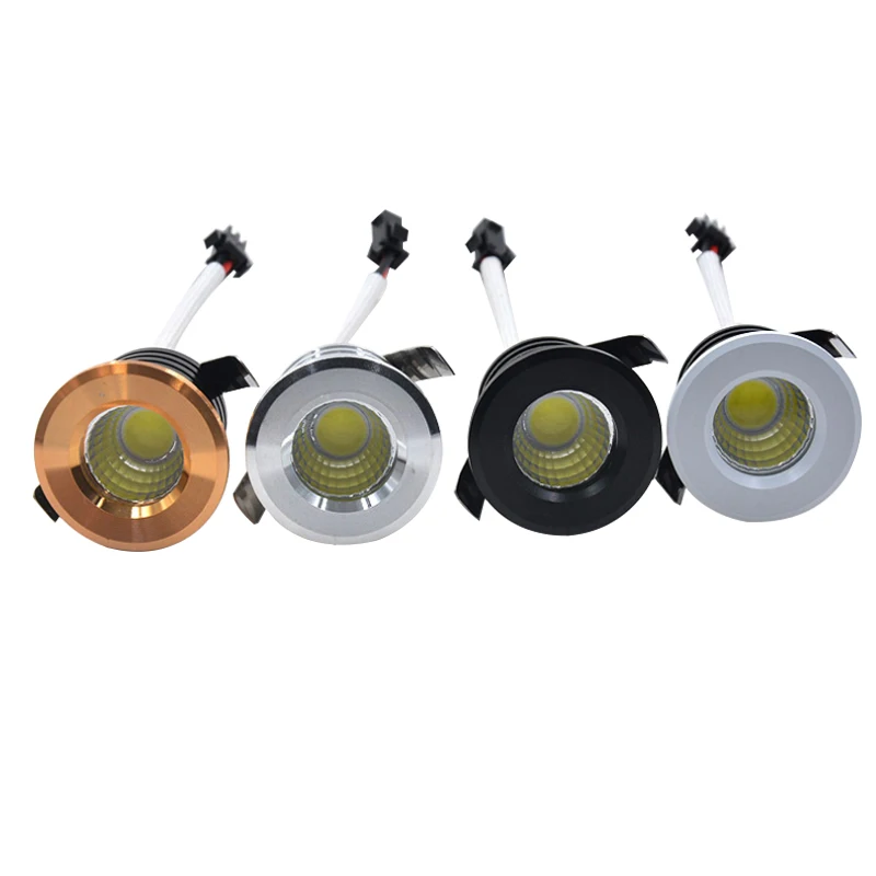 4 шт. Серебристые/черные/белые/Золотые мини светодиодные светильники 3 Вт 100 в 240