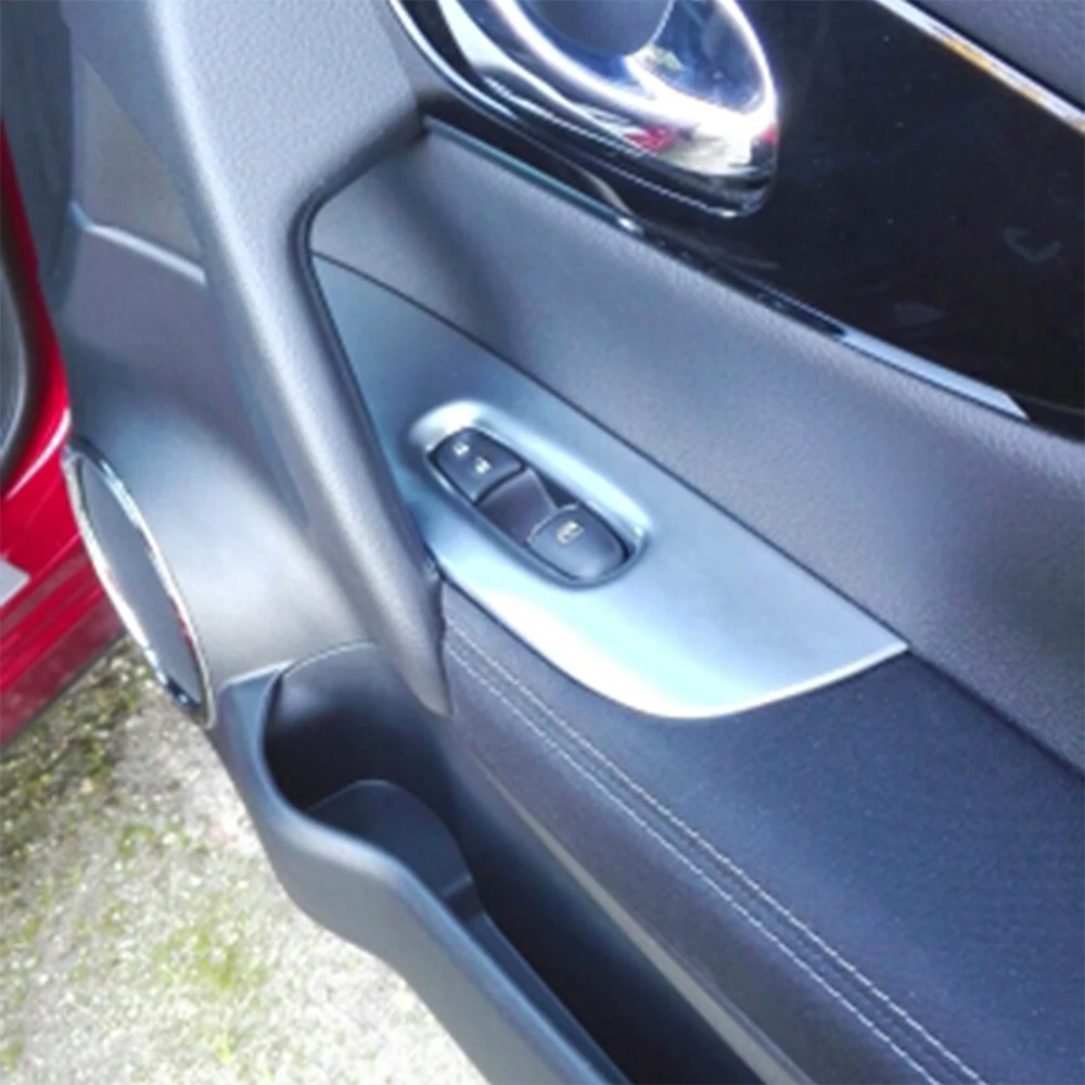 

Accessories Fit For Nissan Qashqai 2014 2015 2016 2017 2018 2019 Chrome Door Handrail Armrest Window Lift Switch Cover Trim