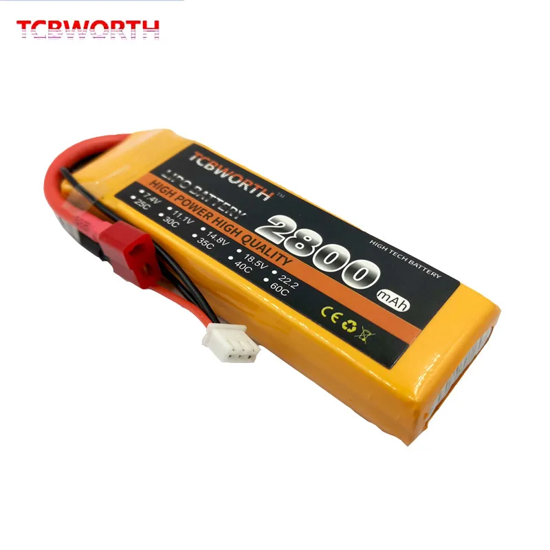 Новый аккумулятор 2S 7 4 в 2800 мАч 60C RC LiPo для телефона вертолета дрона автомобиля