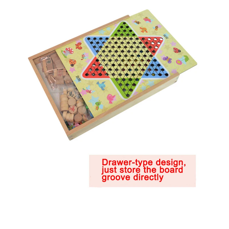 5 в 1 деревянные шахматы деревянная настольная игра полет Дети Классический