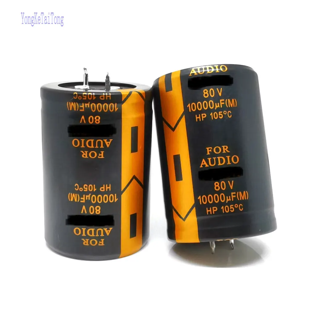 

2PCS high quality New 63V 80V 100V 10000UF Aluminum Electrolytic Capacitor FOR AUDIO 100V10000UF 80V10000UF 630V10000UF