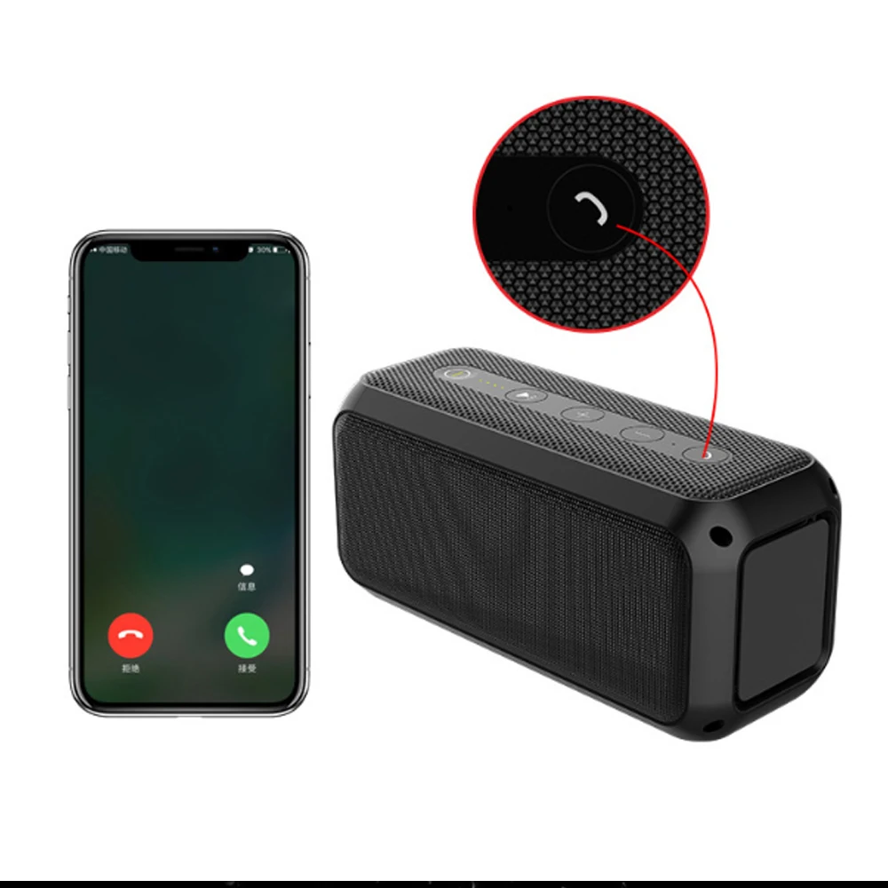 Портативная Bluetooth-Колонка на 4000 мА · ч для телефона Bluetooth-соединение