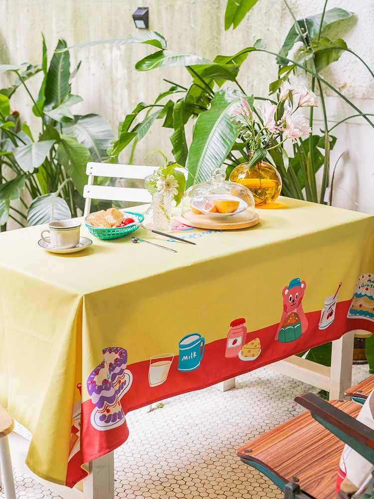 

Plaid Retro Original Table Cloth Rectangular Waterproof Tablecloths Placemat Tablecloth Tea Table Table Cover Party Decoration