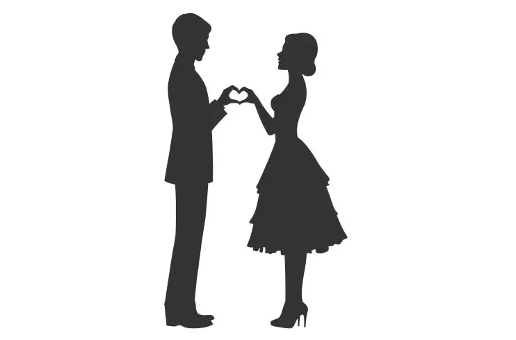 Влюбленная пара глядя на каждой Другое в любящего позиции автомобильные