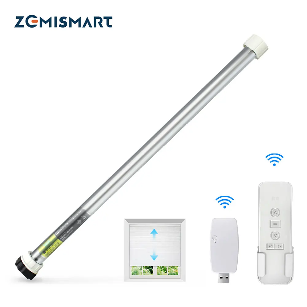 Zemismart Tuya WiFi роликовый затеняющий двигатель для 17 мм 25 трубки встроенный