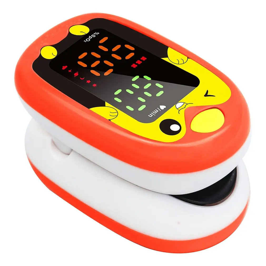 

Children's LED Finger Oximeter Oxygen Saturation Detector Oxygen Detector Finger Pulse Low Battery Voltage Health Care