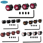 5 шт.компл. колпачки клапанов автомобильных шин цинковый сплав противоугонные модные стильные колпачки для шин