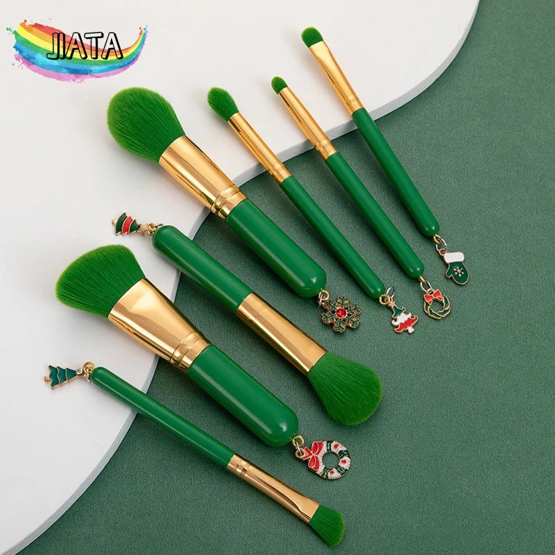 

7Pcs Makeup Brushes Set Powder Foundation Eyeshadow Eyebrow Cosmetics Eyelash Make Up Blush Set Brochas Maquillaje