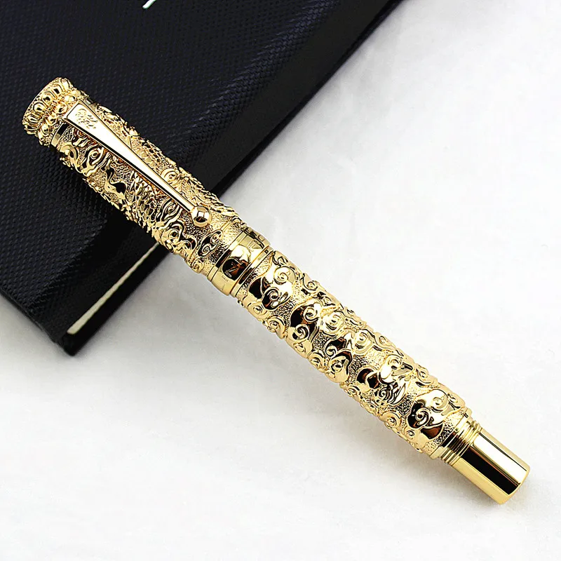 New Luxury Gift Pen Jinhao High Quality Dragon Rollerball high quality Metal Ballpoint Pens for Christmas | Канцтовары для офиса и