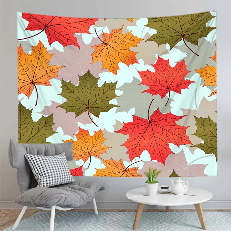 

Maple Leaf Tapestry Wall Hanging Polyester Print Beach Towel Cushion