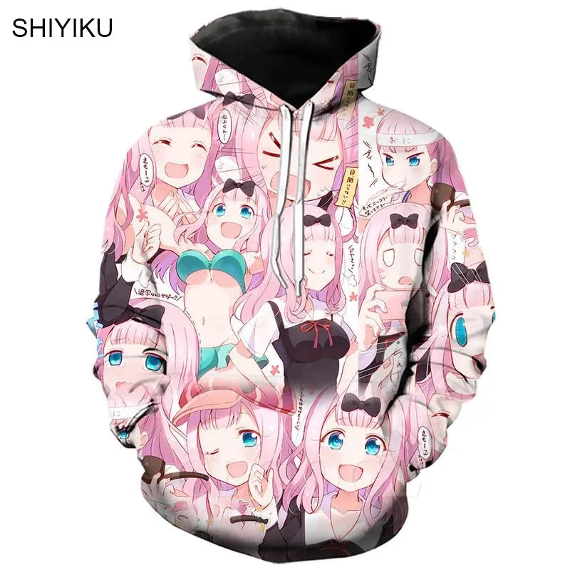 

SHIYIKU Anime Sweatshirt Pullover Brand Printing Hoodie Men Women Harajuku Fashion Sweatshirt Casual Jacket Pullover Sportswear