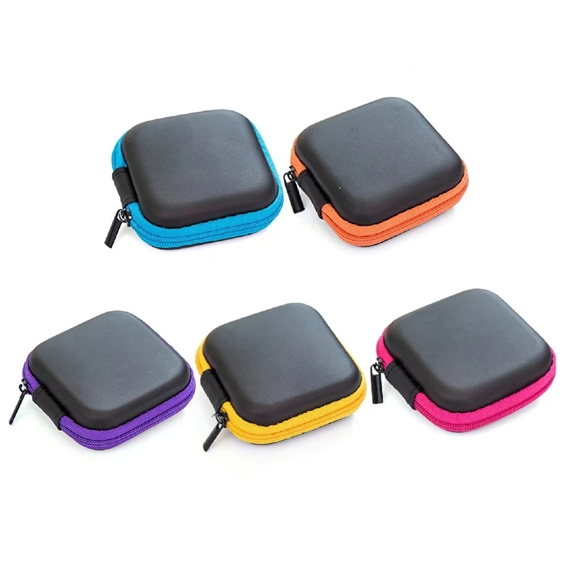 

Headphones Storage Bag Data Cable Charger Storage Box Case Earphone Bag Key Coin Bags Waterproof Square Shape Storage Box