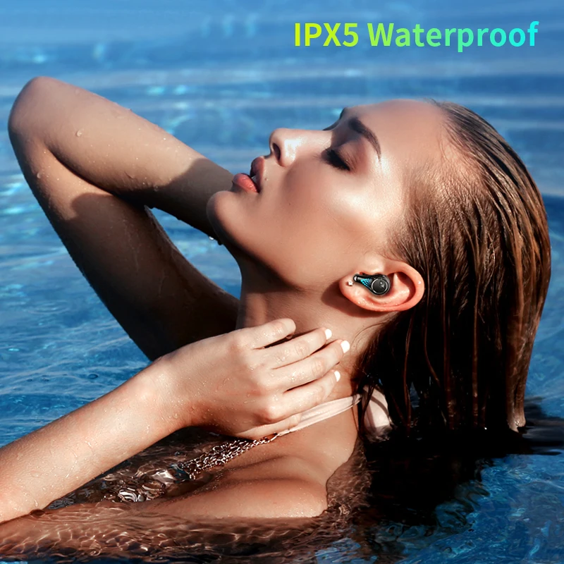 T8 наушники-вкладыши TWS с 5 0 беспроводные мини-наушники Bluetooth системой снижения