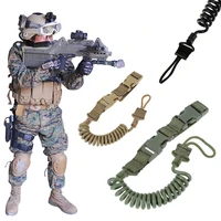 a multi functional military lanyardgun ropesafety rope anti lost outdoor army spring wear resistant elastic chain hunting tool
