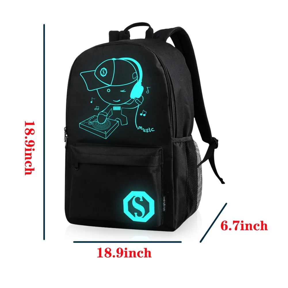 Рюкзак мужской из ткани Оксфорд с USB-зарядкой и голосовой активацией | Спорт