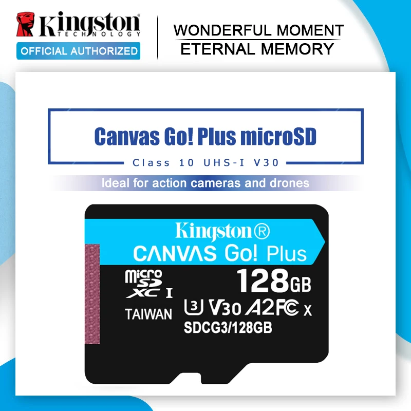 Kingston Canvas Go! Plus microSD карта 128 Гб карта памяти 64 Гб класс 10 TF карта 256 ГБ 512 ГБ UHS-1 карт sd память для смартфона