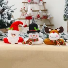 1 шт. Рождественская занавеска пряжка новый Санта Клаус Снеговики Лось украшение для дома комнаты