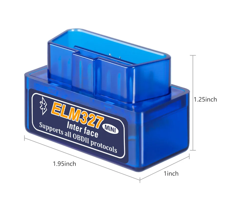 ELM327 V2.1 адаптер Супер Мини ELM 327 Bluetooth для Android Torque OBDII считыватель кодов OBD2