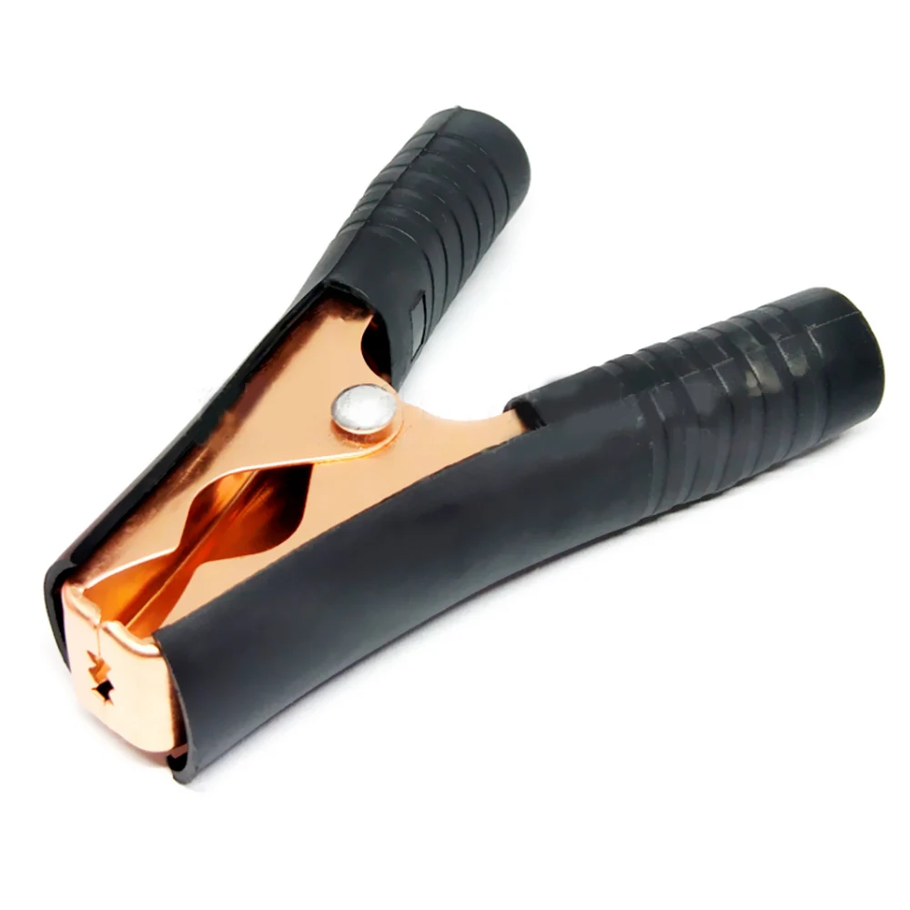

2PCS 100A Metal Copper Alligator Clip Car Alligator Clips Battery Clamps Crocodile Clip Connector Plug Power Red Black