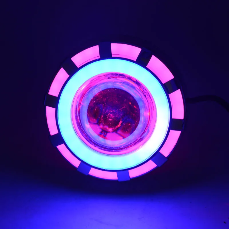 

30W 12V-85V LED Headlamp Built-in Double Circle Fashion Cool 1200Lm Internal Motorcycle Electric Car Flashlight Light