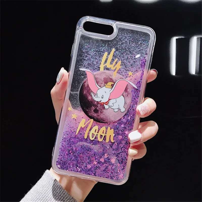 Милый Фиолетовый Блестящий чехол для iPhone 6 6S 7 8 Plus 7Plus XR XS Max мягкий силиконовый |