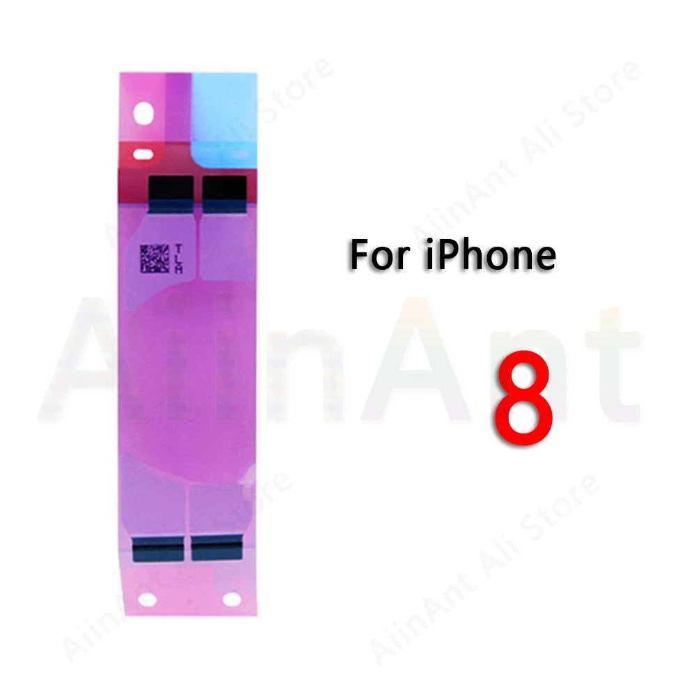 10 шт. стикер на клейкой основе для iPhone X Xs Max XR 5S 5c 6 6s 7 8 плюс лента для аккумуляторов клейкие полоски Замена - Color: For iPhone 8