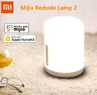 Прикроватная лампа Xiaomi Mijia, светодиодная умная Настольная лампа с 2 сенсорными выключателями, с регулировкой по цвету, с дистанционным управлением