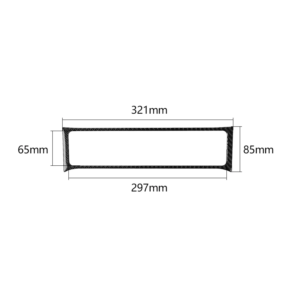 

Carbon Fiber Air Outlet Vent Frame Cover Trim Sticker for Ford Mustang 09-13